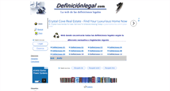 Desktop Screenshot of definicionlegal.com