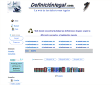 Tablet Screenshot of definicionlegal.com